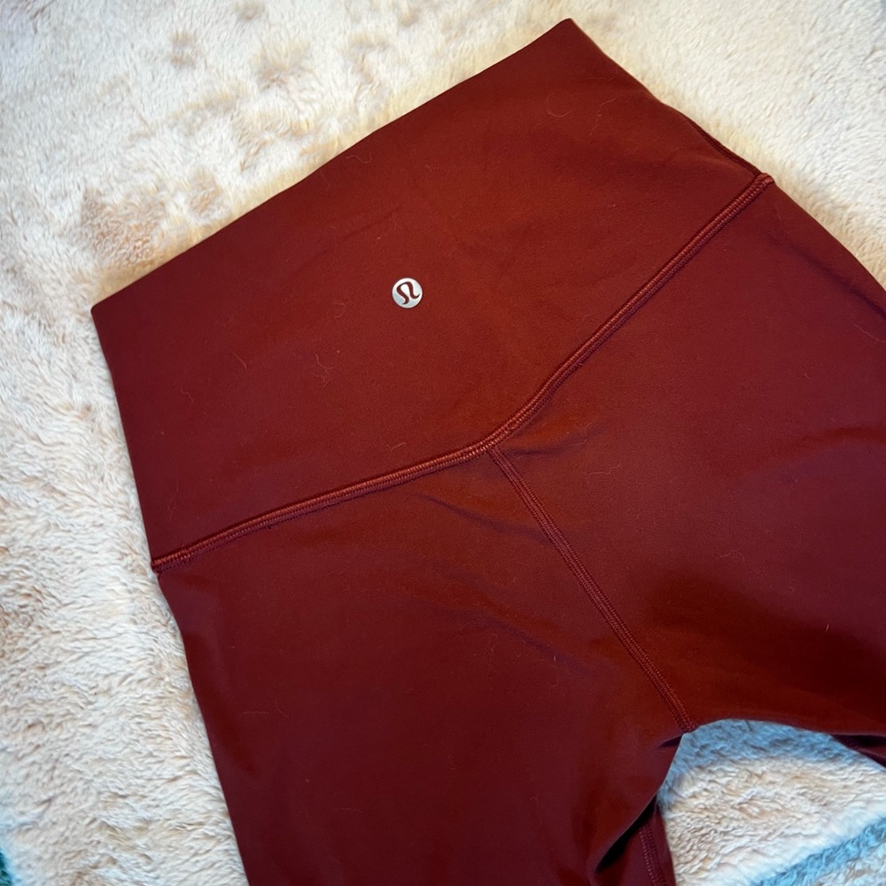 Lululemon align red mauve leggings